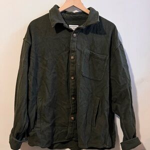 Men's Green 100% Cotton Goodfellow & Co heavy button down